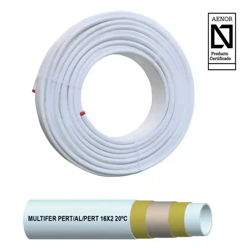 Tubería Multicapa FERCO PERT/Al/PERT FLEXIBLE 16 x 2 mm (Rollo 500 mtrs.) Ocasión Especial