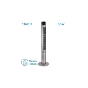Ventilador de Torre PRINCIPE Plata 3 Velocidades50W Control Remoto Ordenar Ahora Mismo