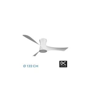 Ventilador de Techo DC TIANAS 18W Blanco 3 Aspas 132D Regulable Precio De Oferta
