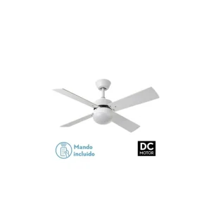 Ventilador de Techo DC SOFIA 2XE27 Blanco 4 Aspas Reversible BLANCA/Haya Mejor Precio