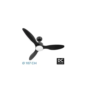 Ventilador de Techo DC SERPA 24W Negro 3 Aspas 6 Velocidades 107D Imprescindible (Must-Have)