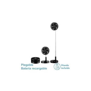 Ventilador de Techo DC PORTATIL GALAN Negro 10W 3 VelocidadesBatería Envío Exprés