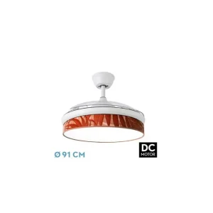 Ventilador de Techo DC MODA 72W Blanco/Hoja CALDERA 91D Solo Por Tiempo Limitado