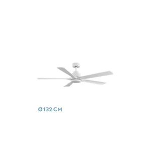 Devolución Gratuita Ventilador de Techo DC CAIRO 24W 2400LM Blanco 5Aspas