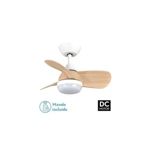 Compra Ahora Ventilador de Techo DC 24W PIRDO Blanco/Haya 3 Aspas 60D