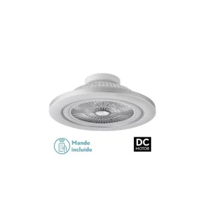 A Buen Precio Ventilador de Techo 72W DC MATO NIQUEL 5Aspas TRANSP.