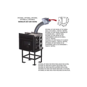 Súper Precio Kit de carga BRONPI con rejilla Blanca 23X19 Cm tubo de 1m
