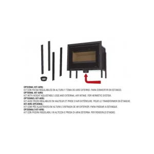 Bestseller Kit con Patas Regulables y Toma de Aire Externo BRONPI para Convertir en Estanco BRONPI Cairo 70