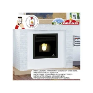 Compra Ahora Estufa de Pellet Insertable Bronpi Tavira Carga Superior de 7Kw