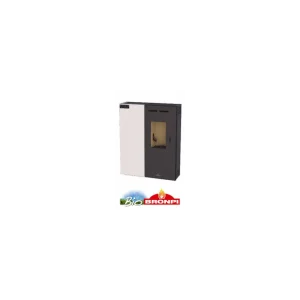 A Buen Precio Estufa de Pellet BRONPI Minerva7 Kw Extraplana Medidas Reducidas Marfil