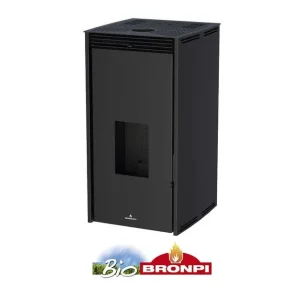 Compra Hoy Estufa de Pellet BRONPI FREE-11-NE Negra sin electricidad