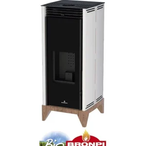Comprar En Línea Estufa de Pellet Bronpi FREE 6-V 6Kw Marfil y Madera