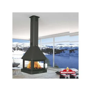 Chimenea de Leña BRONPI cuatro caras para colgar Promoción Exclusiva