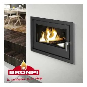 Caldera de Calefacción de Leña Insertable BRONPI-Hydro 80E Bestseller