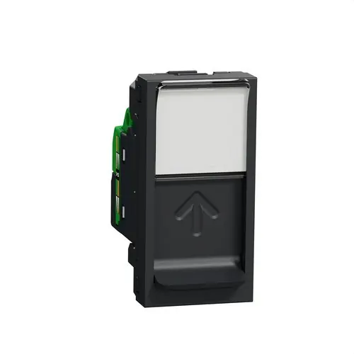 Venta Final TOMA RJ45 CATEGORÍA 5e UTP 1 MODULO ANTRACITA