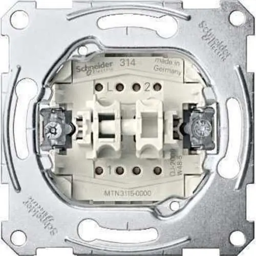 DOBLE INTERRUPTOR 10A 250V ELEGANCE CON 2 ELEMENTOS BASCULANTES Alta Calidad