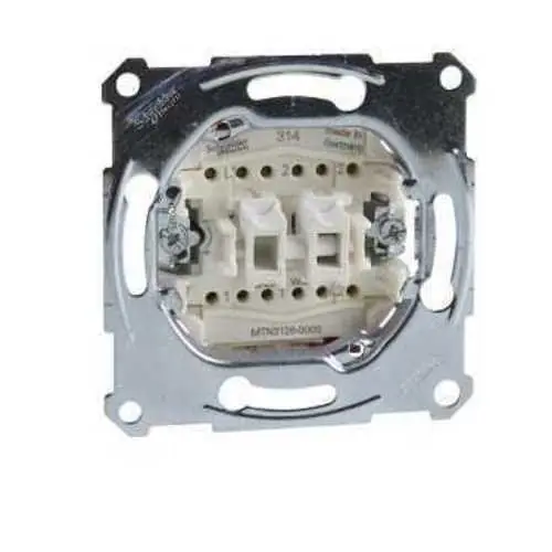 DOBLE CONMUTADOR 10A 250V DE LA GAMA ELEGANCE CON FUNCIÓN BIDIRECCIONAL DOBLE A Buen Precio