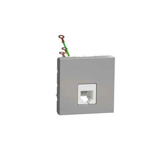 Barato TOMA TELÉFONO RJ12 2 MÓDULOS ALUMINIO