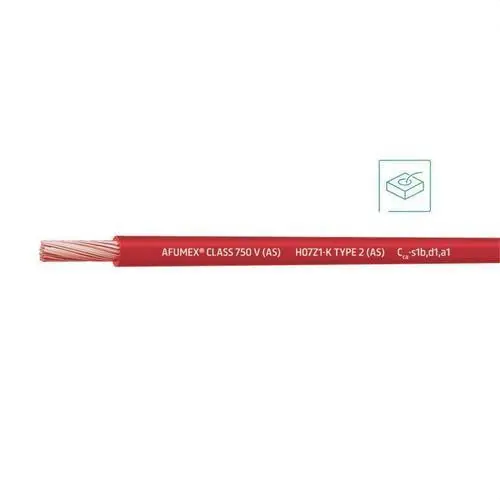 CABLE AFUMEX CLASS 750V(AS)H07Z1-K TYPE 2(AS)1x1,5 RJ(SE SUMINISTRA CJ.200m) Última Oportunidad