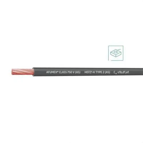 Venta Final CABLE AFUMEX CLASS 750V(AS)H07Z1-K TYPE 2(AS)1x4 GR(SE SUMINISTRA CJ.100m)