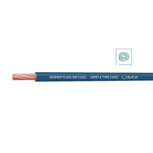 Stock Limitado CABLE AFUMEX CLASS 750V(AS)H07Z1-K TYPE 2(AS)1x25 AZ(SE SUMINISTRA RO.100m)