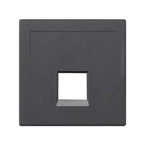 Venta Final PLACA V&D PLANA SG SIMON 500 CIMA CON 1 CONECTOR R&M GRAFITO