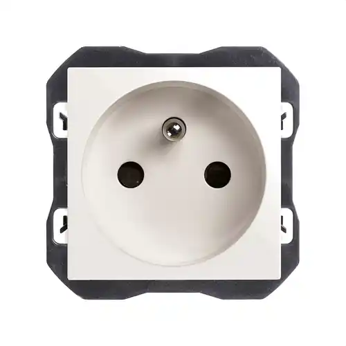 BASE DE ENCHUFE FRANCESA BLANCO Oferta