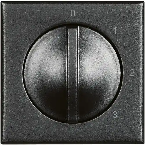 CONMUTADOR ROTACIÓN 3 POSICIONES+OFF CON 2 MÓDULOS AXOLUTE EN COLOR OSCURO Oferta Limitada