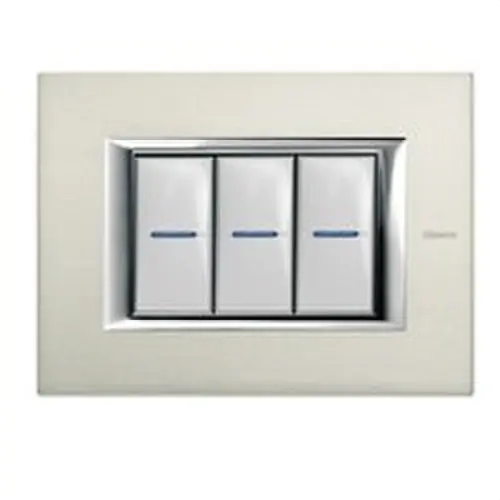 Compra Hoy PLACA 3+3 MÓDULOS AXOLUTE EN ALUMINIO PULIDO