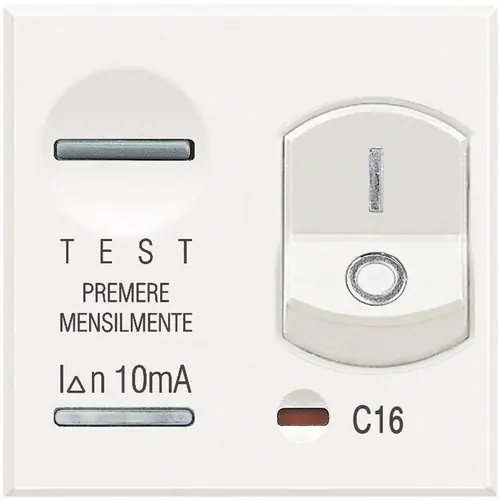 DIFERENCIAL 1P+N 16A 10mA CON 2 MÓDULOS AXOLUTE EN COLOR BLANCO Precio Reducido