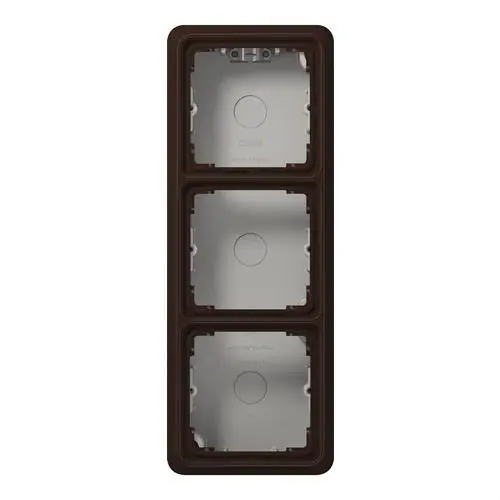 CAJA TRIPLE SUPERFÍCIE 223x81x35mm MARRÓN Stock Limitado