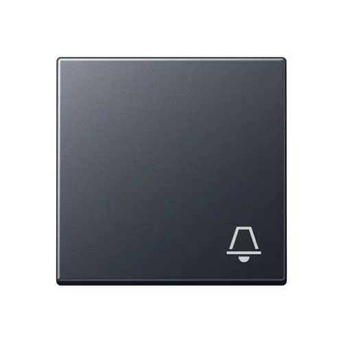 TECLA SIMPLE CON SÍMBOLO TIMBRE ANTRACITA MATE Entrega Rápida