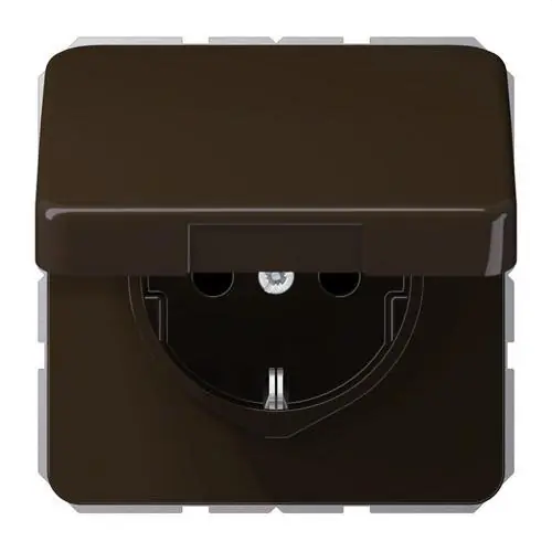 BASE SCHUKO® TAPA ABATIBLE PARA NIÑOS MARRÓN Garantía De Devolución De Dinero