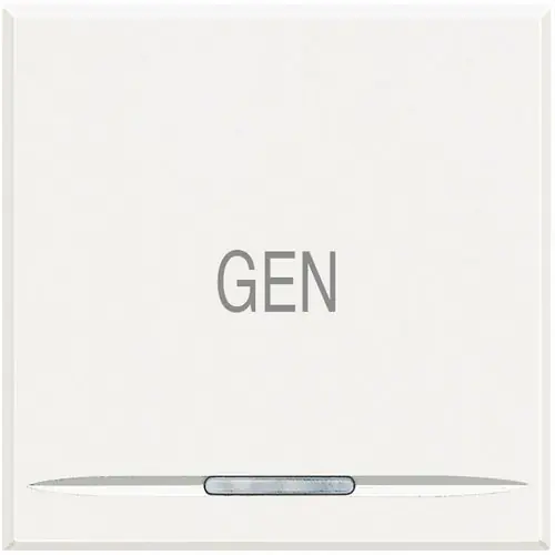 TECLA MY HOME CON 2 MÓDULOS GEN AXOLUTE EN COLOR BLANCO Precio Reducido