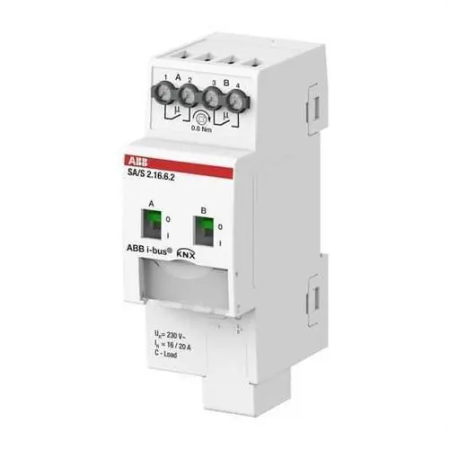 A Buen Precio ACTUADOR INTERRUPTOR DETECCIÓN DE CORRIENTE 2 CANALES 16/20AX CARGAS C DIN