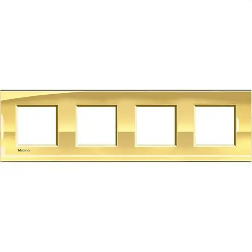 Barato PLACA 2+2+2+2 MÓDULOS EN COLOR ORO FRÍO