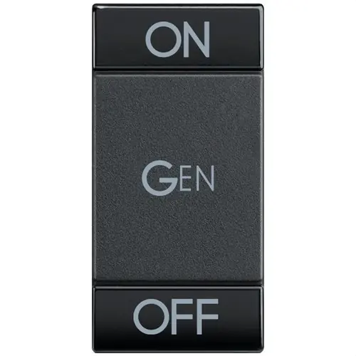 TECLA ON/OFF GENERAL CON 1 MÓDULO EN COLOR ANTRACITA Stock Limitado