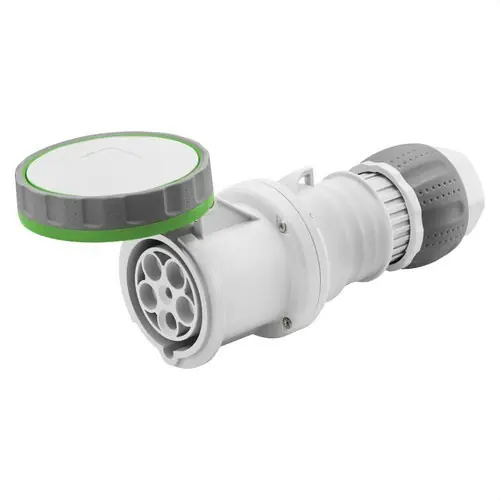 A Buen Precio BASE MÓVIL RECTA HP 3P+T 125A >50V 100-300Hz 2h VERDE IP66/67/68/69