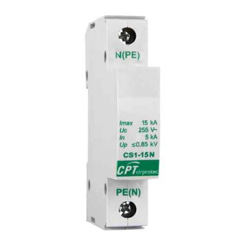 PROTECTOR UNIPOLAR COMÚN tipo-2 IMAX 15kA 400V Ordenar Ahora Mismo