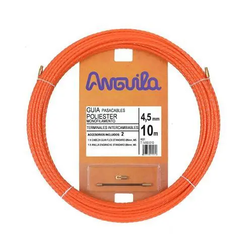 Compra Ahora PASACABLES POLIÉSTER TRENZA MONOFILAMENTO DIÁMETRO 4,5mm 10m NARANJA