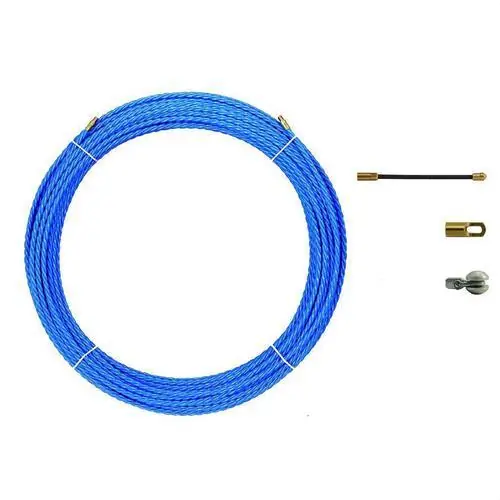 PASACABLES POLIÉSTER TRIPLE TRENZA DIÁMETRO 6mm 20m AZUL Stock Limitado