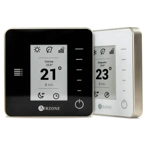 Oferta Especial TERMOSTATO MONOFÁSICO CROMO AIRZONE THINK 8 ZONAS BLANCO