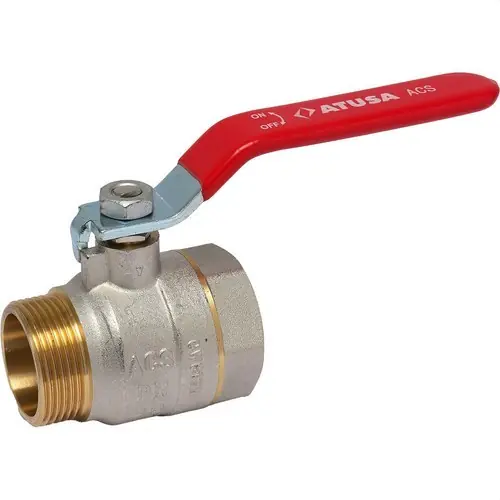 VÁLVULA ESFERA PN25 M-H 1.1/4" MANETA ROJO Envío Exprés
