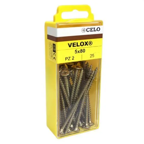 JUEGO DE TORNILLOS MADERA VELOX 4x40mm BICROMATADO (20 UNIDADES) Promoción