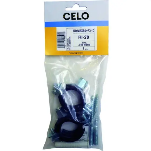 ABRAZADERA ISOFÓNICA + ESPÁRRAGO + TACO FX10 M8x80 RI50 (2u) Última Oportunidad