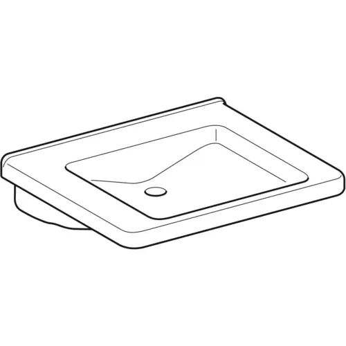 Imprescindible (Must-Have) LAVABO SELNOVA COMFORT CUADRADO 65cm SIN REBOSADERO BLANCO