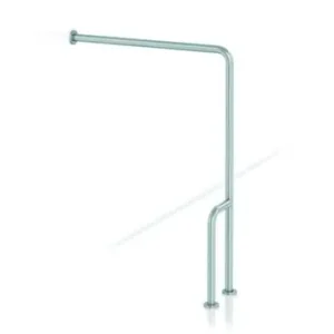BARRA 90° PARED A SUELO IZQUIERDA INOXIDABLE BRILLANTE Económico
