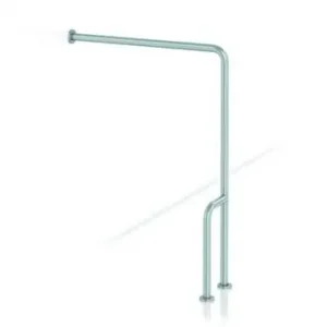 BARRA 90° PARED A SUELO IZQUIERDA ACERO BLANCO Stock Limitado