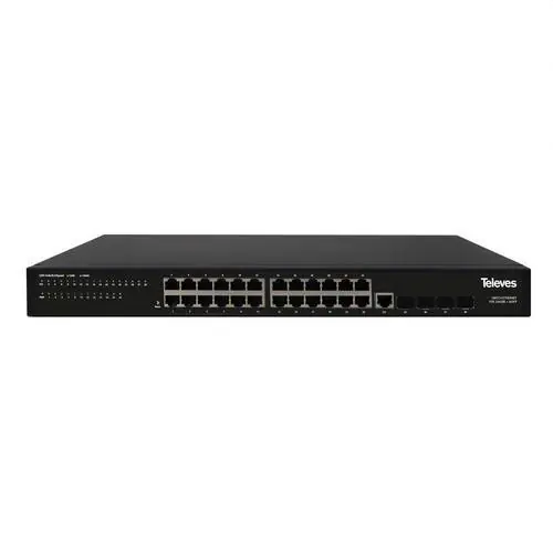 SWITCH ETHERNET L2+: 24xGbE + 4xSFP Oferta Limitada