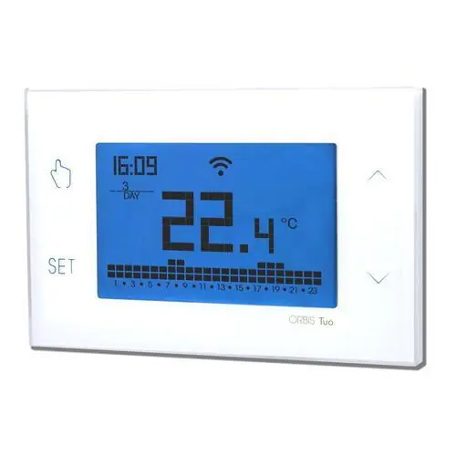 CRONOTERMOST.PANT.TÁCTIL SEM.TUO WIFI BL 3 TEMP.REGBL.7 PROGRAMAS MOD.WIFI ITGDO Gran Oferta